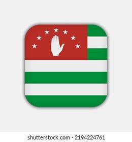 Republic Abkhazia Flag Official Colors Vector Stock Vector Royalty