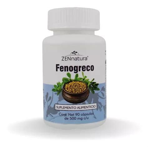 Fenogreco 90 Cápsulas Zen Natura Sabor Sin sabor Meses sin interés