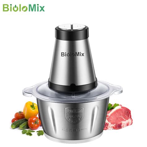 Biolomix Hachoir Viande Lectrique En Acier Inoxydable Robot Culinaire