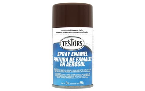 Testors Enamel Spray Paint Gloss Brown 3oz