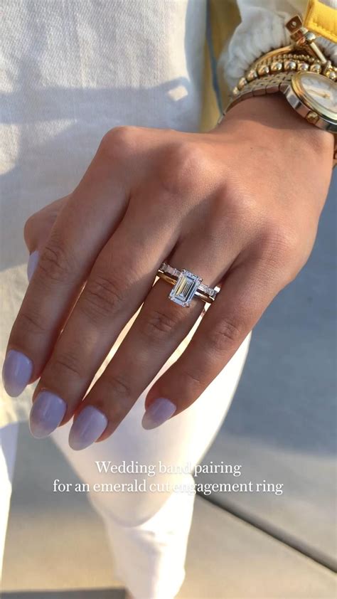 2ct Emerald Cut Moissanite Engagement Ring Emerald Cut Engagement Ring 14k Emerald Cut Ring