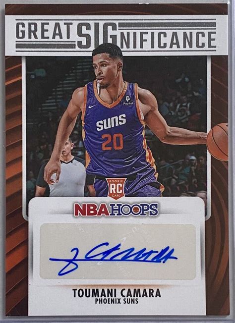 2023 24 Panini NBA Hoops Great SIGnificance Auto GS TOU TOUMANI CAMARA