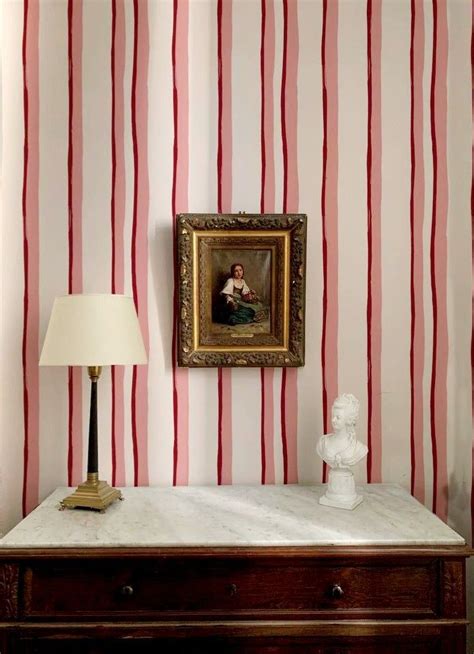 Pin By Michele Sartin On Stripes Striped Wallpaper Red Stripes