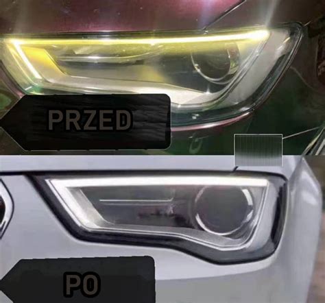 Prawy Światłowód DRL reflektora Audi A3 Typ 8V przed liftingiem 2013