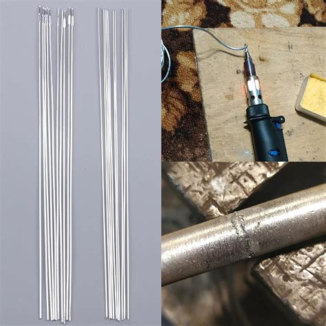 Welding Electrode 10pcs Low Temperature Easy Melt Aluminum Welding Rods Weld Rod Solder