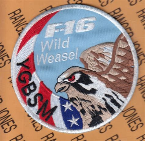 Usaf Air Force F 16 Fighting Falcon Wild Weasel Ygbsm Usa Swirl 3 75 Patch C E Ebay