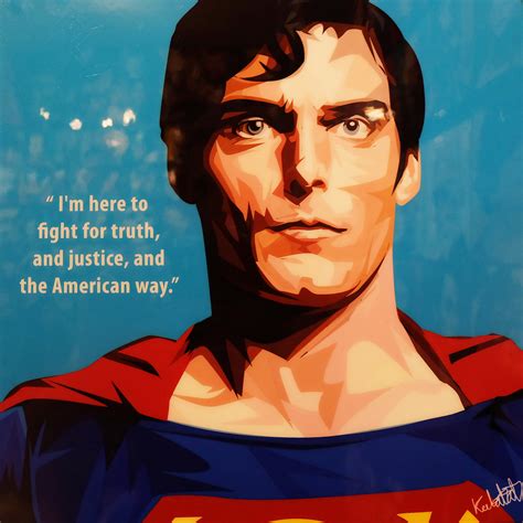 Superman Poster "I'm here to fight for truth..." - Infamous Inspiration