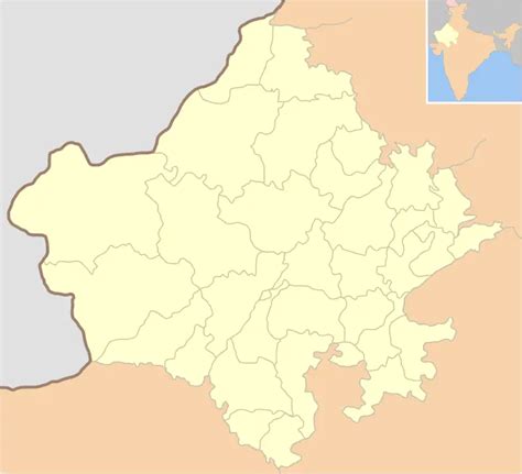 Blank Map Of Rajasthan