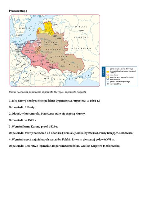 H Pv Pytania I Odpowiedzi Do Map R Pdf Praca Z Map Polska I Litwa