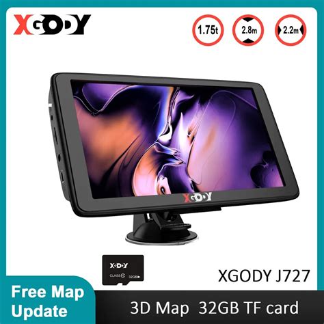 Xgody Navigateur Gps Pour Camion Cran Tactile Navigation Par