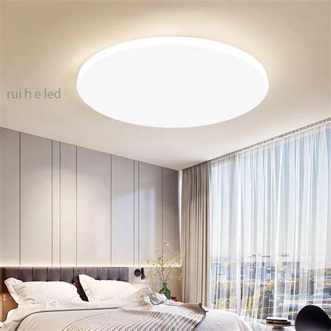 LED плафон Aliled, Таванна лампа, Студено бяла светлина, Диаметър 30см ...
