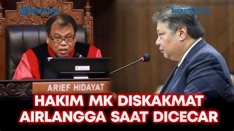 Airlangga Skakmat Hakim Mk Hingga Kicep Imbas Cecar Menter Mahfud