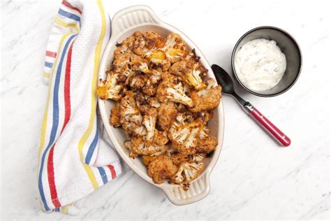 Buffalo Cauliflower Bites With Ranch Dressing Bonberi