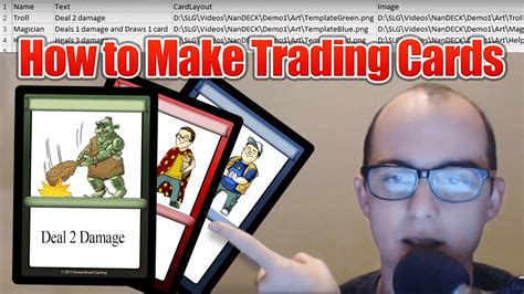 How To Make Trading Cards Using Nandeck Youtube