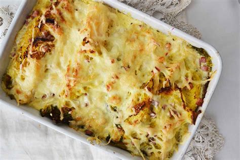 Savoy Cabbage and Bacon Gratin | MYREILLE RECIPES