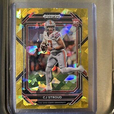 Prizm Draft Cj Stroud Rookie Rc Gold Cracked Ice Prizm Ohio