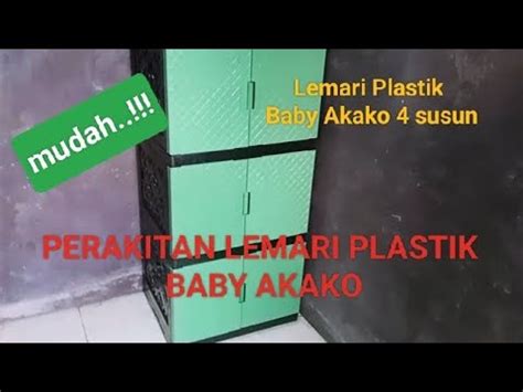 Mudah Cara Merakit Dan Memasang Lemari Plastik Baby Akako