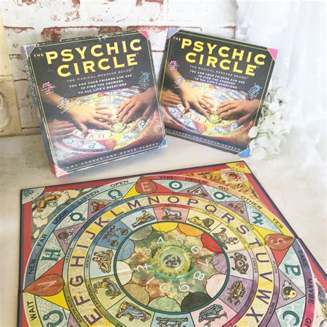 Vintage The Psychic Circle Board Game Retro Ouija Board W Etsy