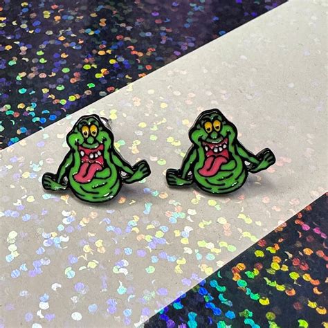 Ghostbusters Slimer Ghost S Movie Retro Nostalgia Geek Enamel