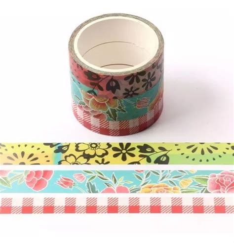 Washi Tapes Cintas Adhesivas Decoradas Summer Love Meses Sin Interés