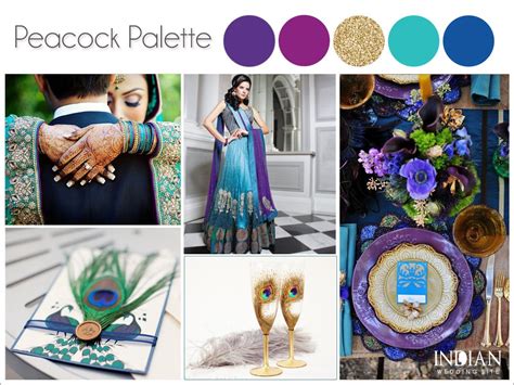 Peacock Theme Wedding Color Palette Peacock Wedding Theme Peacock