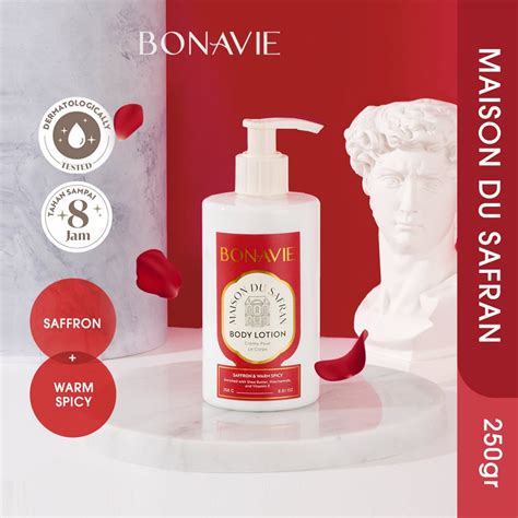 BONAVIE Body Lotion Creme Pour Le Corps 250g Maison Du Safran Fleur