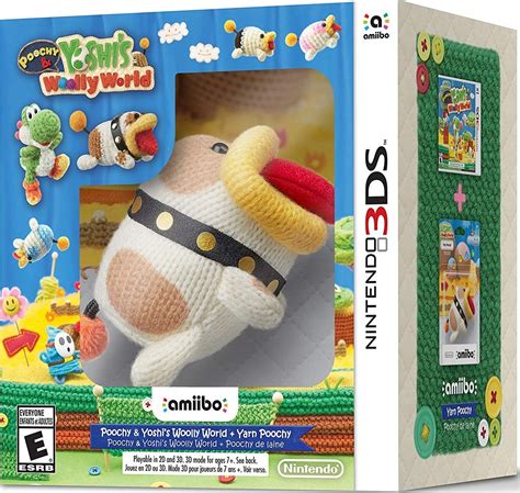 Nintendo Ds Poochy Yoshi S Woolly World Yarn Poochy Amiibo Sw D