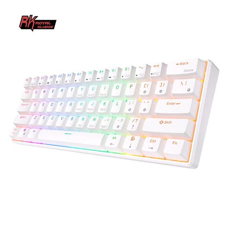 RK Royal Kludge Teclado mecánico inalámbrico RK61 periférico con