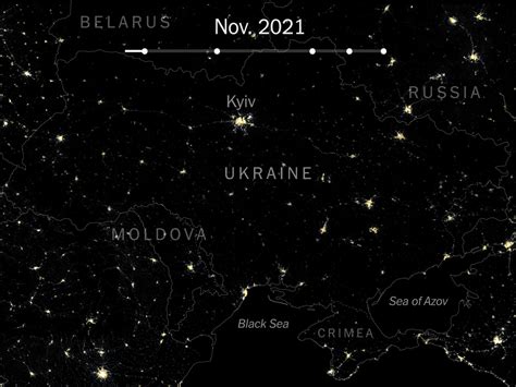 Ukraine Goes Dark Nasa Images Drive Home A Nation’s Anguish The New York Times