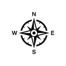 Vector Compass Rose North South East Stock Vector Royalty Free