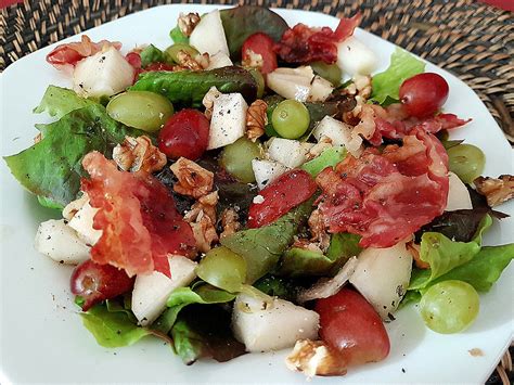 Herbstlicher Salat Mit Weintrauben Von Hobbykoechin Chefkoch