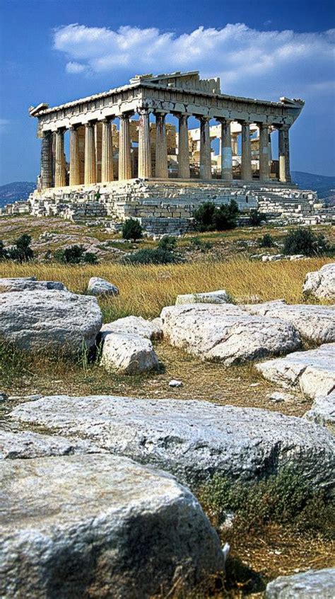 The parthenon on the acropolis of athens greece is one of ancient greek architecture most iconi ...