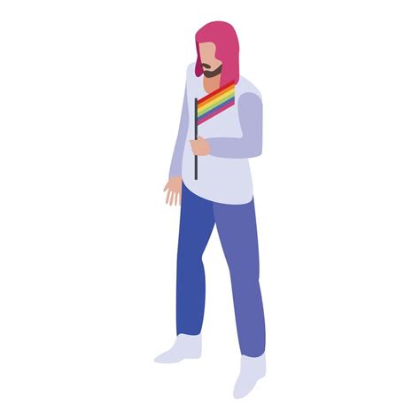 Man Gay Icon Isometric Style Vector Art At Vecteezy