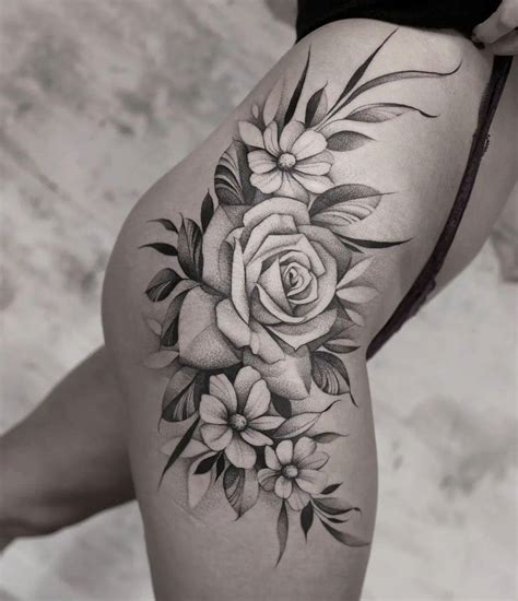 Tattoo By Ada So Flower Tattoo Drawings Floral Tattoo Design Rose