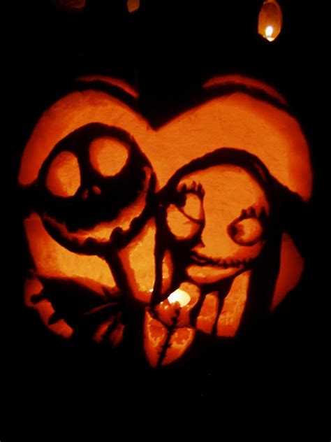 Jack And Sally Pumpkin Carving Patterns