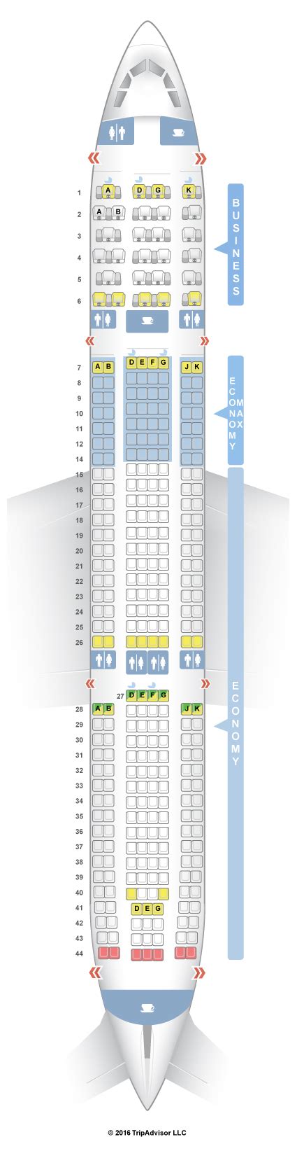 Seatguru Seat Map Jet Airways Airbus A330 300 333 899