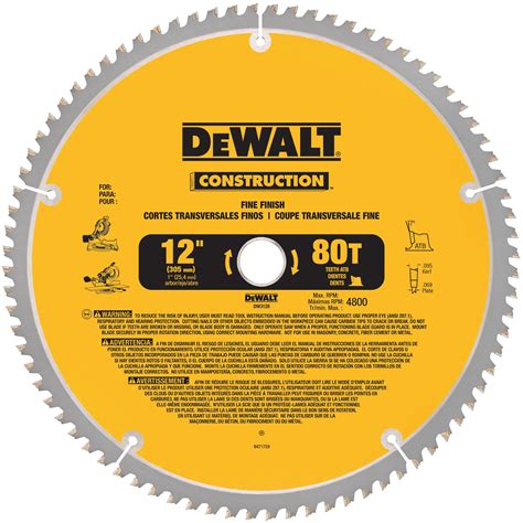 12" Construction Miter Saw Blades - DW3123 | DEWALT