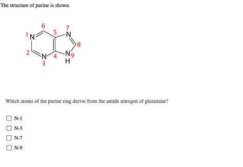 Answered The Structure Of Purine Is Shown 2 N 1 Bartleby