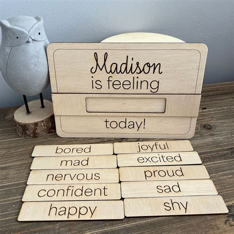 Simple Children's Feelings Chart - Emotions Chart for Kids – Glowforge Shop