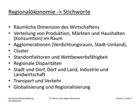 Ppt Regional Konomie Hochschule Neubrandenburg Ws