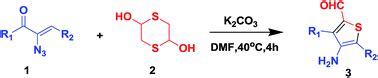 Facile Preparation Of 3 5 Disubstituted 4 Aminothiophene 2 Carbaldehyde