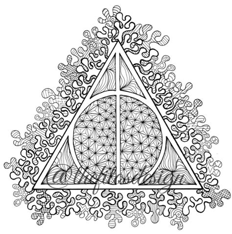 Deathly Hallows Drawing at GetDrawings | Free download