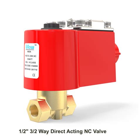 Brass Gas Way Direct Acting Nc Valve Model Name Number Tcn