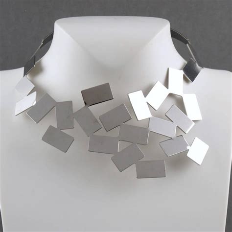 Fiato Sul Collo Stainless Steel Collar Necklace By Mario Trimarchi