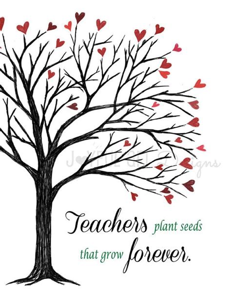 Teachers Plant Seeds That Grow Forever Printable Custom Etsy