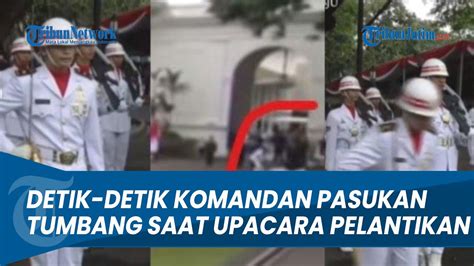 Detik Detik Komandan Pasukan Tumbang Tersungkur Saat Upacara