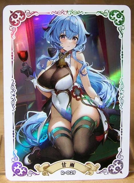 GANYU GENSHIN IMPACT CARTE Goddess Story Anime Waifu Doujin Holo Foil