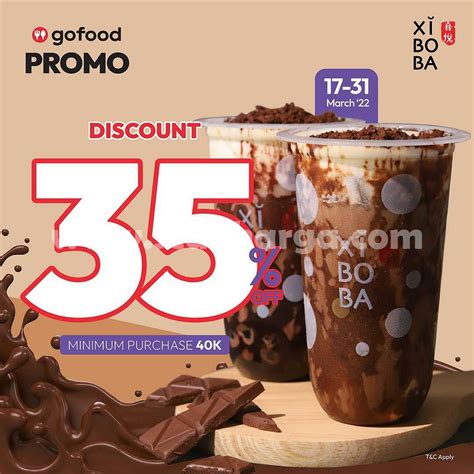 Xiboba Promo Diskon Hingga Pembelian Via Gofood Sopasti