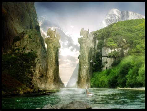 Argonath by EverildWolfden on DeviantArt