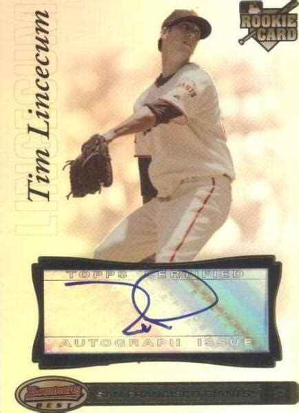 2007 Bowman S Best 93 Tim Lincecum AU RC For Sale Online EBay